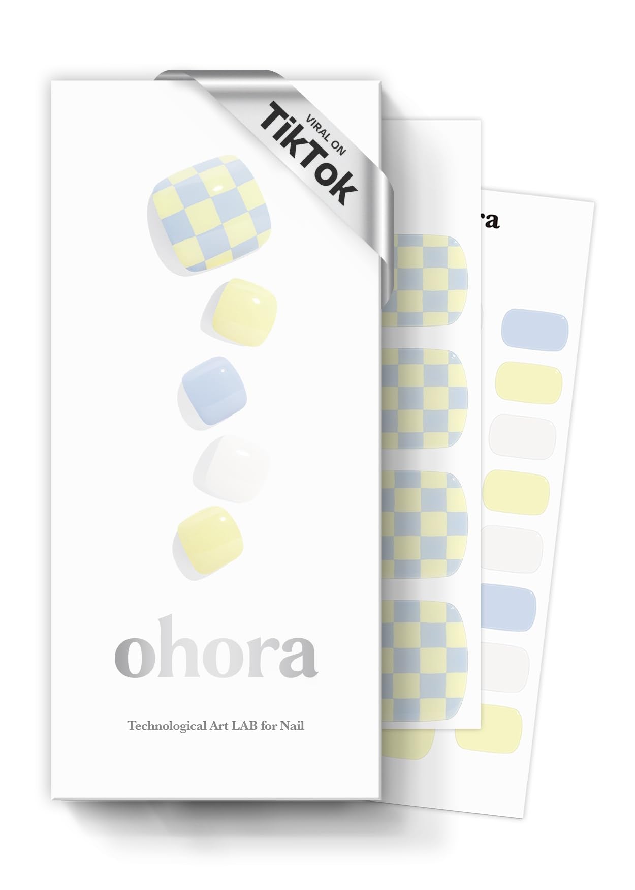 ohora Semi Cured Gel Nail Strips (N Cream Glow) - Pink, Solid, Works with Any UV/LED Lamps, Salon-Quality, Long Lasting, Easy to Apply & Remove - Includes 2 Prep Pads, Nail File & Wooden Stick