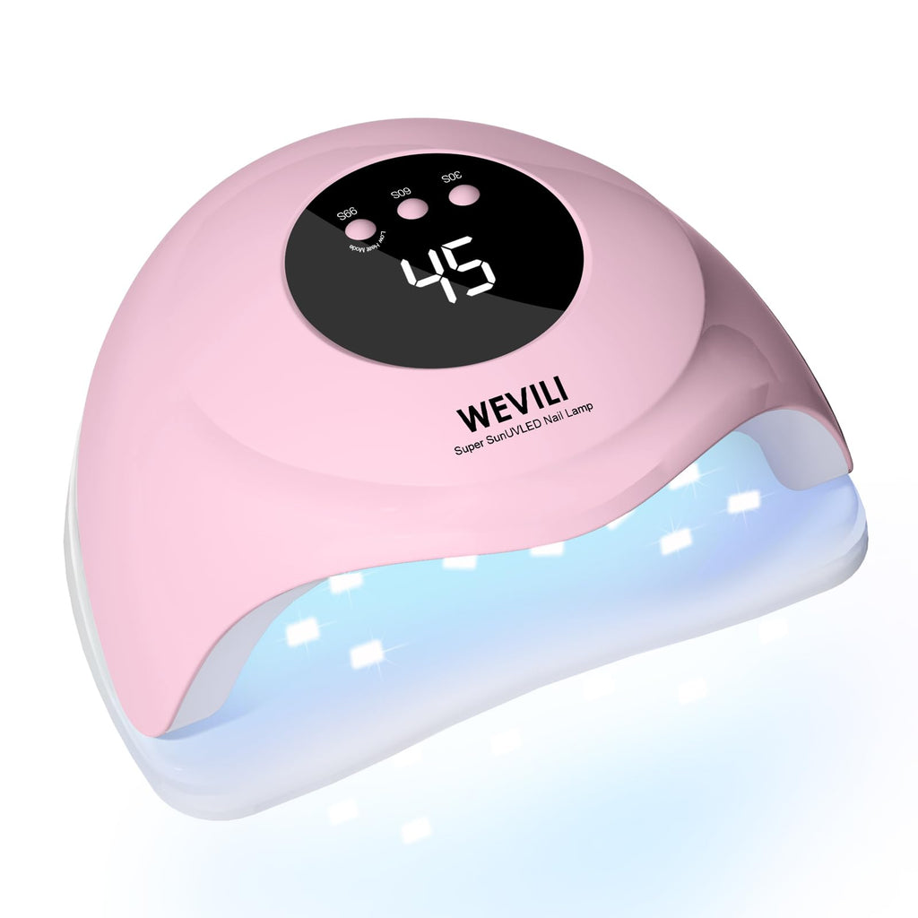 72W UV Nail Lamp, Faster UV Light for Gel Polish with 3 Timers, Professional Auto Sensor Nail Dryer with LCD Screen for Salon and Home Use