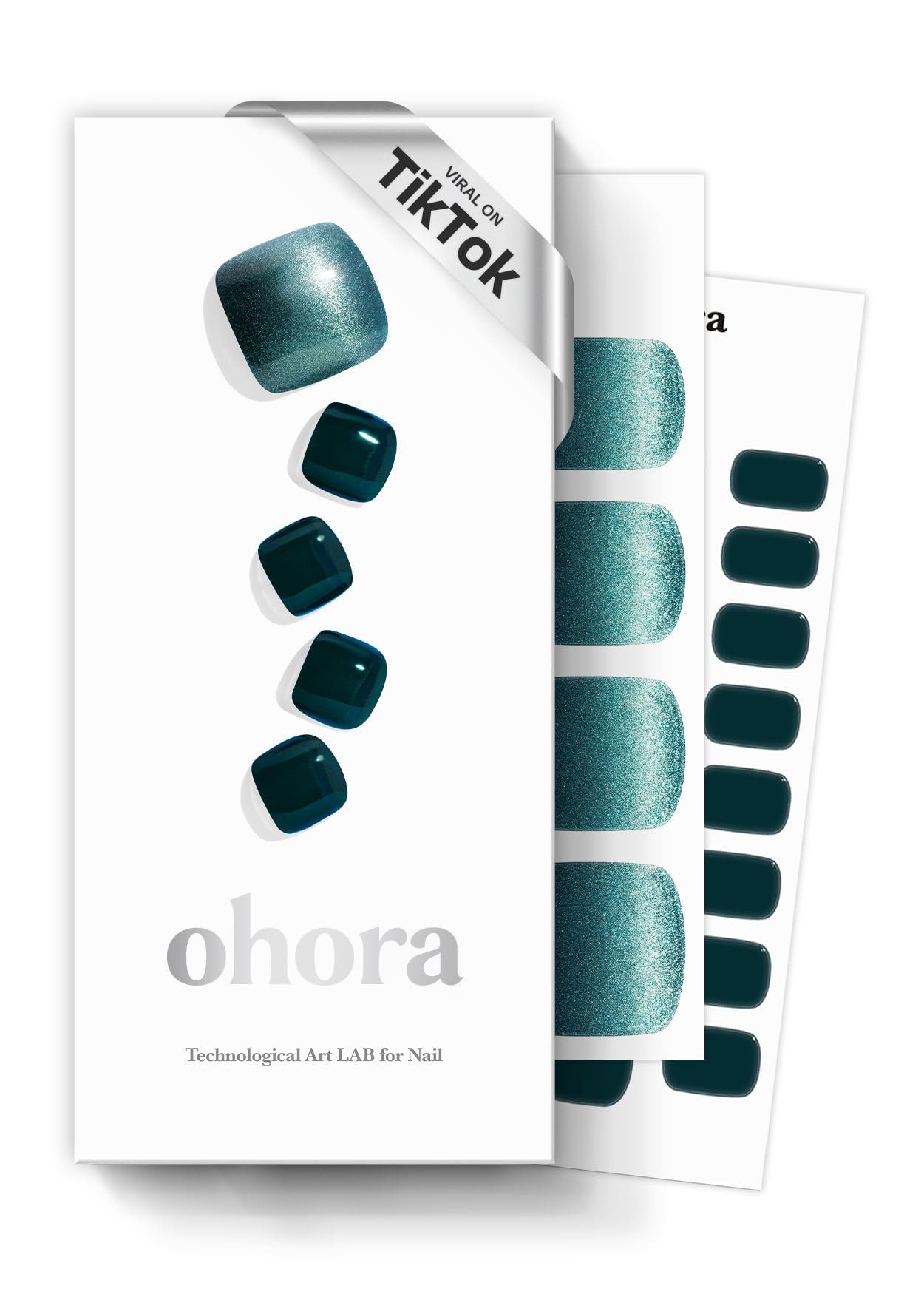 ohora Semi Cured Gel Nail Strips (N Cream Glow) - Pink, Solid, Works with Any UV/LED Lamps, Salon-Quality, Long Lasting, Easy to Apply & Remove - Includes 2 Prep Pads, Nail File & Wooden Stick