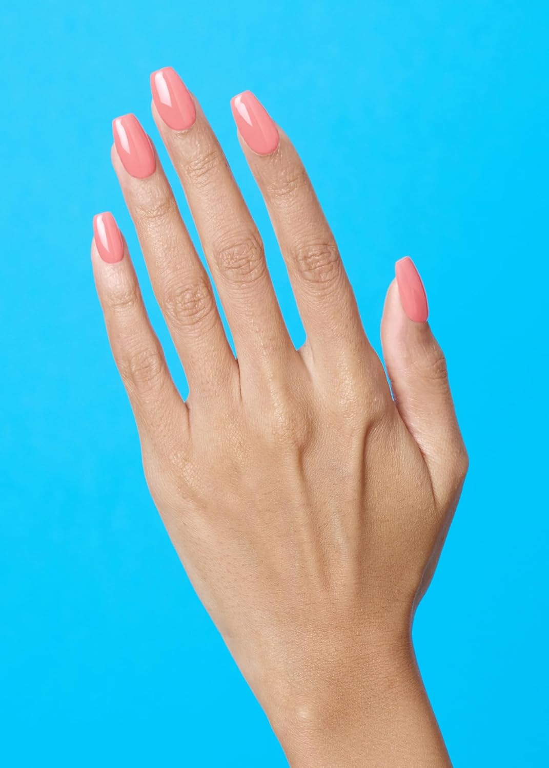 ohora Semi Cured Gel Nail Strips (N Cream Glow) - Pink, Solid, Works with Any UV/LED Lamps, Salon-Quality, Long Lasting, Easy to Apply & Remove - Includes 2 Prep Pads, Nail File & Wooden Stick