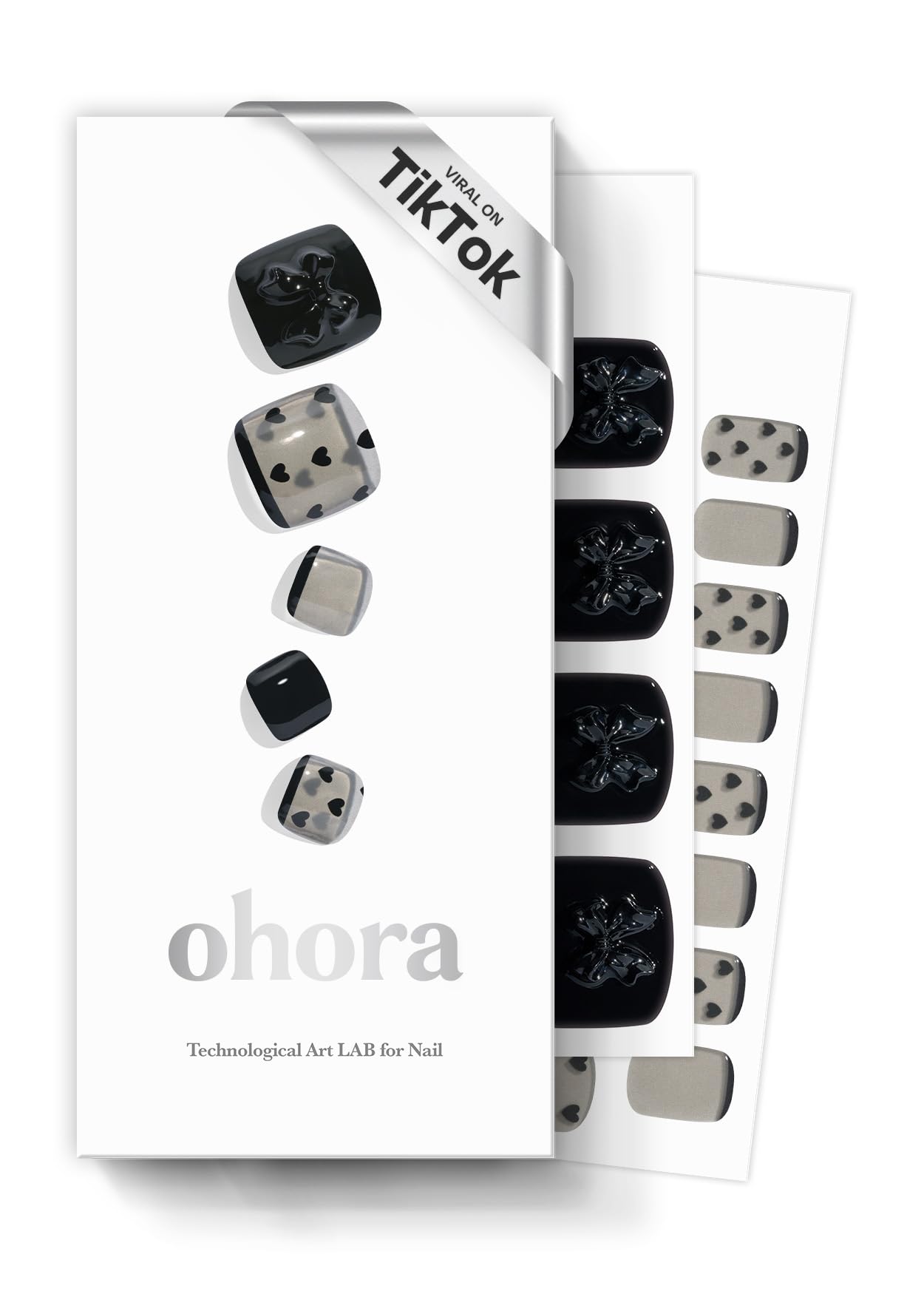 ohora Semi Cured Gel Nail Strips (N Cream Glow) - Pink, Solid, Works with Any UV/LED Lamps, Salon-Quality, Long Lasting, Easy to Apply & Remove - Includes 2 Prep Pads, Nail File & Wooden Stick