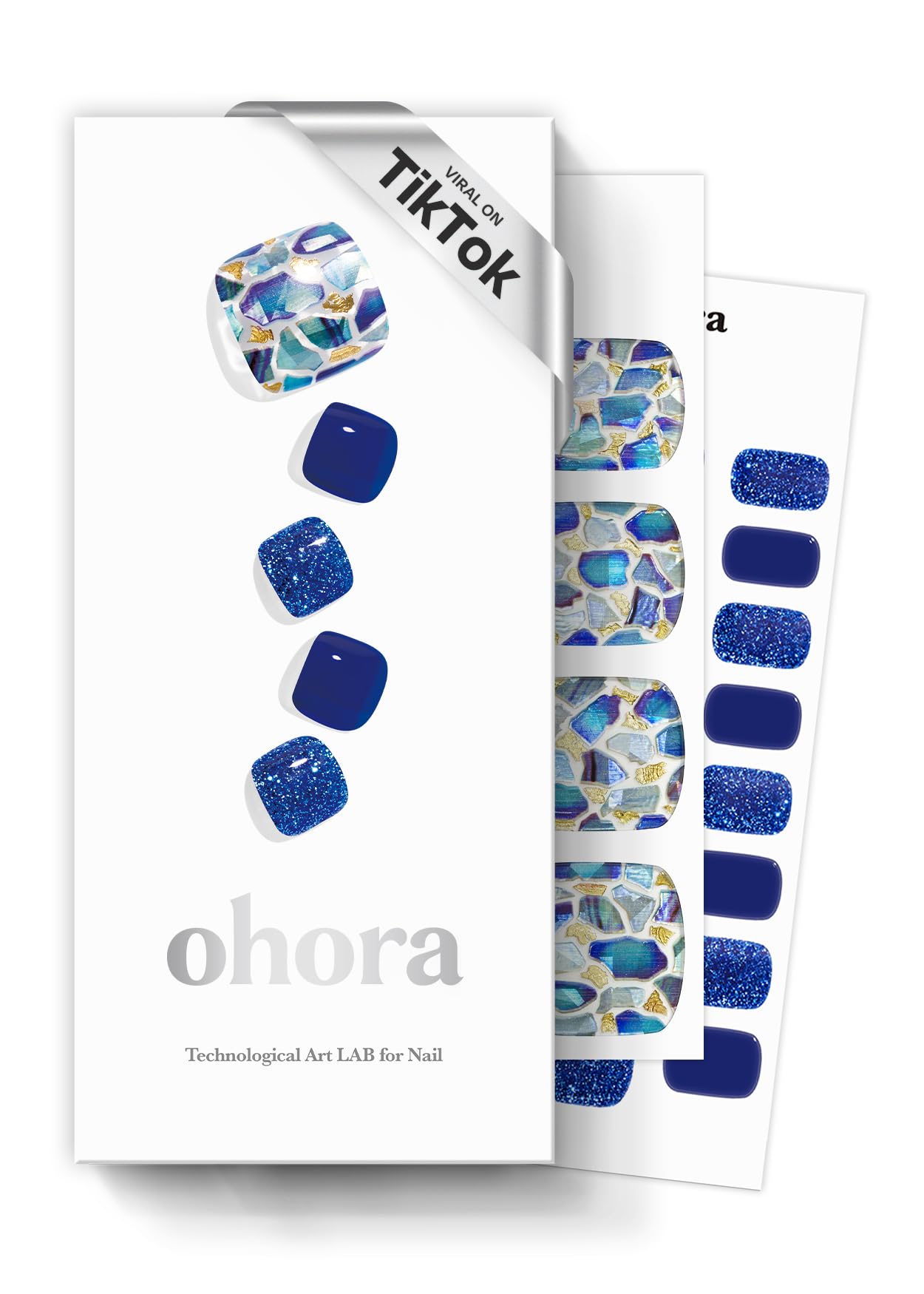 ohora Semi Cured Gel Nail Strips (N Cream Glow) - Pink, Solid, Works with Any UV/LED Lamps, Salon-Quality, Long Lasting, Easy to Apply & Remove - Includes 2 Prep Pads, Nail File & Wooden Stick