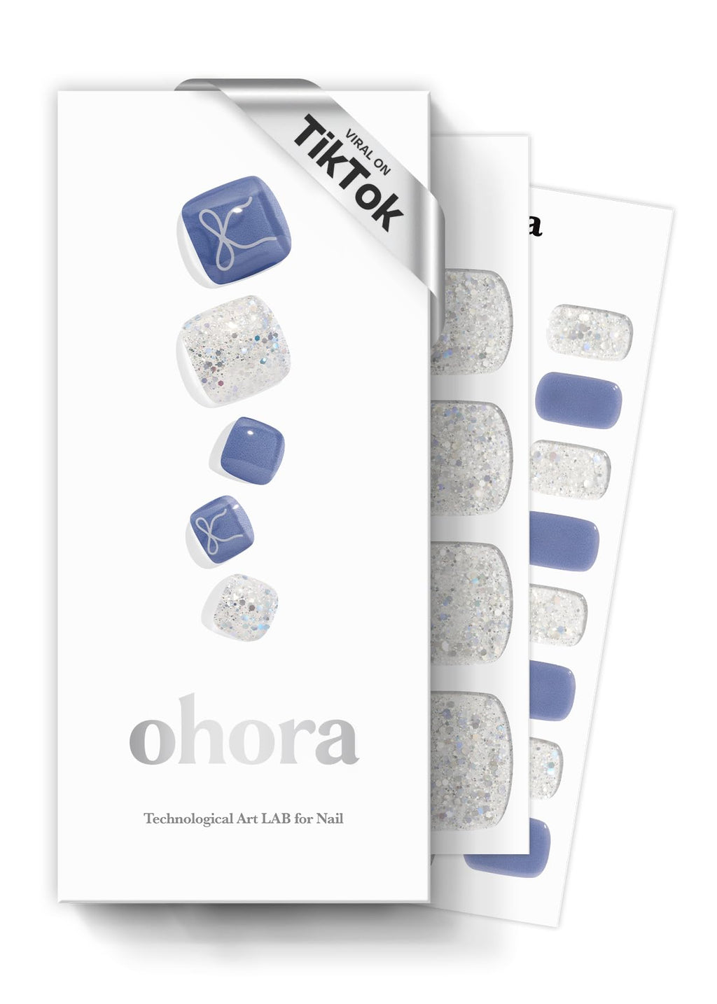 ohora Semi Cured Gel Nail Strips (N Cream Glow) - Pink, Solid, Works with Any UV/LED Lamps, Salon-Quality, Long Lasting, Easy to Apply & Remove - Includes 2 Prep Pads, Nail File & Wooden Stick